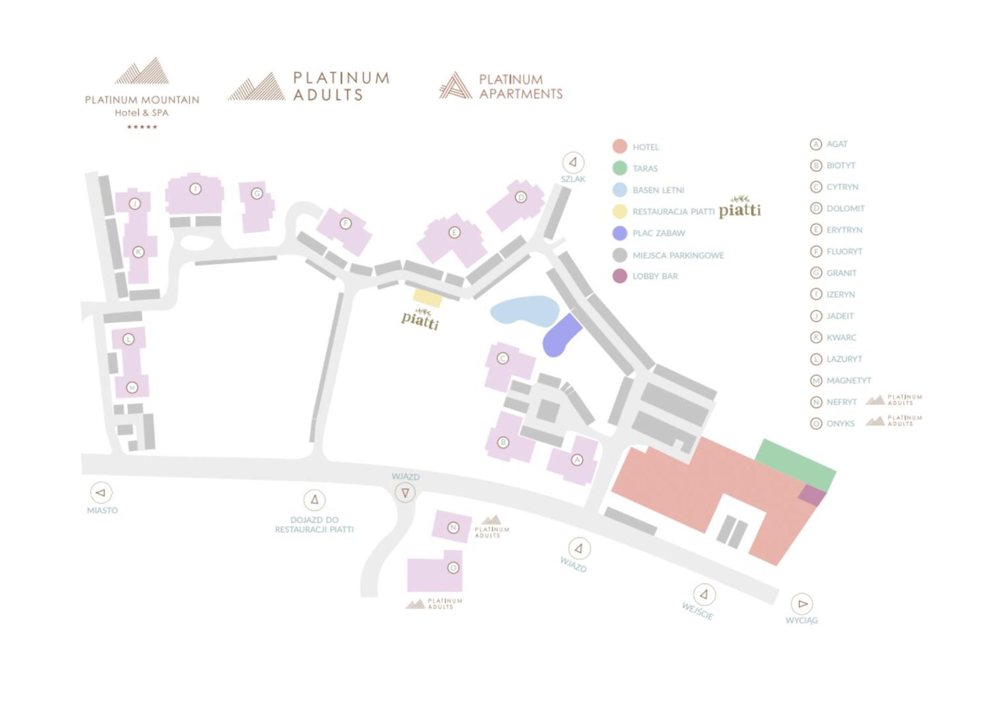 Platinum Mountain Hotel&Spa Szklarska Poreba Extérieur photo Site plan
